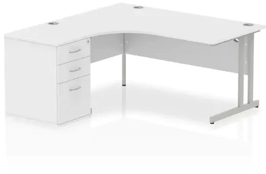white corner desk