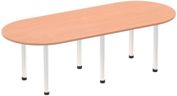 Dynamic Impulse Boardroom Table - (w) 2400 x (d) 1000mm - Beech