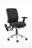Dynamic Chiro Medium Back Operator Chair with Height Adjustable and Folding Arms