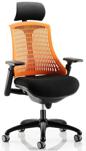 Dynamic Flex Black Frame Chair with Headrest