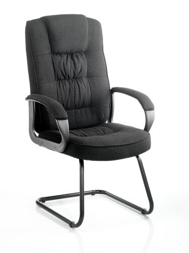 Dynamic Moore Fabric Cantilever Chair - Black