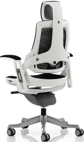 Dynamic Zure Black Fabric Chair With Headrest