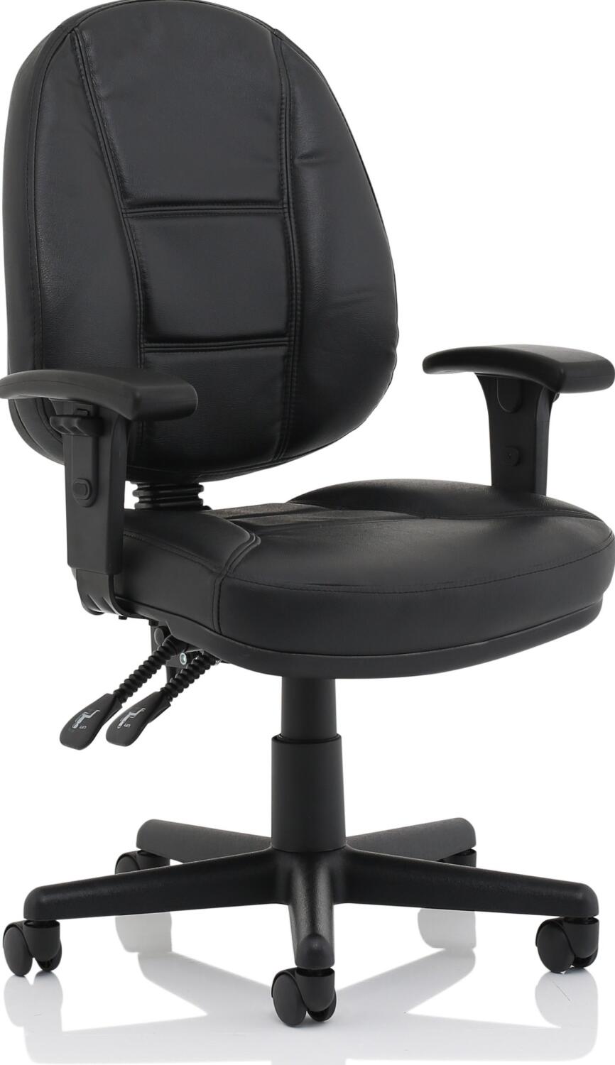 Jackson High Back Executive Bonded Leather Chair with Arms - Office Furniture Direct