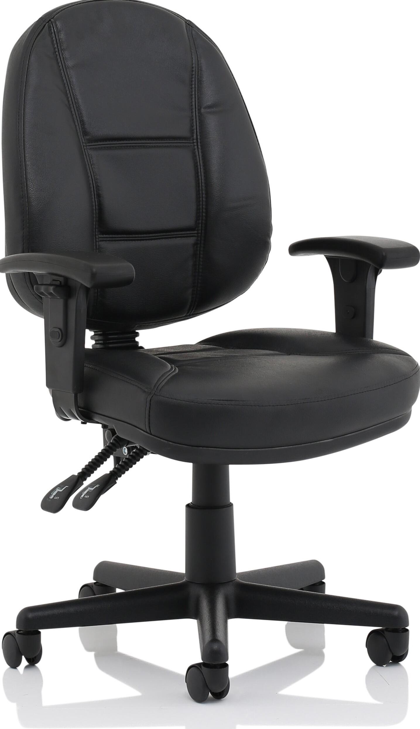 Jackson High Back Executive Bonded Leather Chair with Arms - Office ...