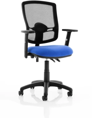 Dynamic Eclipse Plus 2 Lever Mesh Back Operator Chair with Adjustable Arms