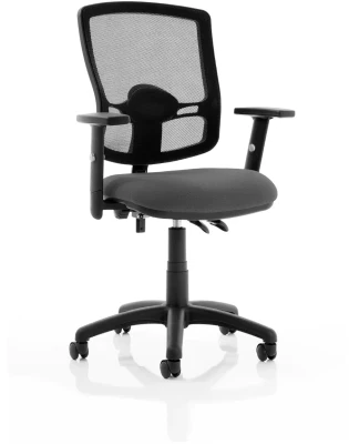 Dynamic Eclipse Plus 2 Lever Mesh Back Operator Chair with Adjustable Arms