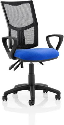 Dynamic Eclipse Plus 3 Lever Mesh Back Operator Chair with Fixed Arms