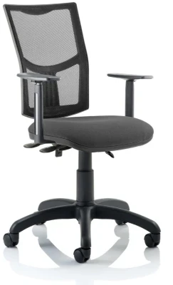 Dynamic Eclipse Plus 3 Lever Mesh Back Operator Chair with Adjustable Arms