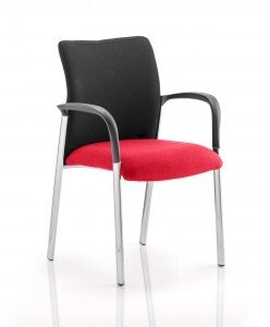 Dynamic Academy Black Fabric Back Bespoke Fabric Seat with Arms