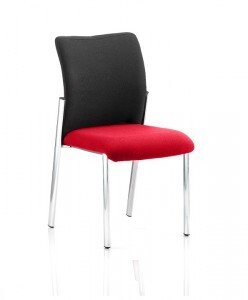 Dynamic Academy Black Fabric Back Bespoke Seat without Arms