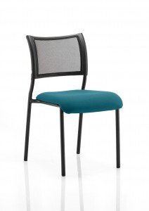 Dynamic Brunswick Bespoke Fabric Seat Chair With Black Frame