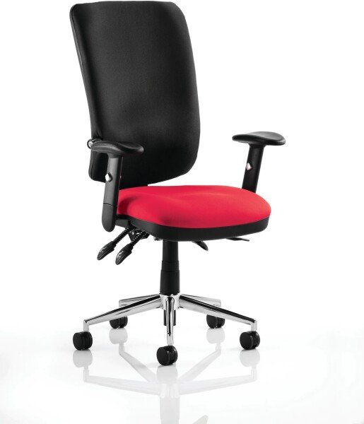 Dynamic Chiro Bespoke Seat Operator Chair with Adjustable Arms - Bergamot Cherry