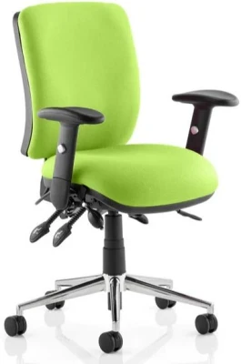 Dynamic Chiro Medium Back Chair Bespoke Fabric with Arms