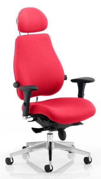 Dynamic Chiro Plus Ultimate Chair - Bespoke Fabric - Bergamot Cherry