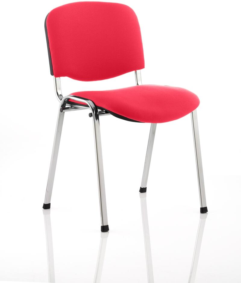 Dynamic ISO Chrome Frame Conference Chair Bespoke Fabric Office