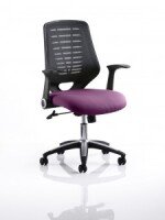 Dynamic Relay Bespoke Seat Chair with Black Back