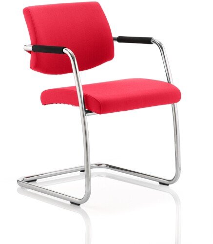 Dynamic Havanna Bespoke Fabric Cantilever Chair with Arms