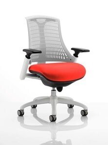 Dynamic Flex White Frame White Back Bespoke Seat Chair