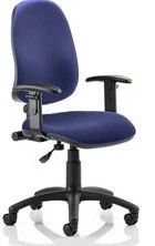 Dynamic Eclipse Plus 1 Lever Operator Bespoke Fabric Chair with Height Adjustable Arms
