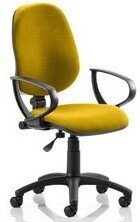 Dynamic Eclipse Plus 1 Lever Operator Bespoke Fabric Chair with Loop Arms