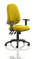Dynamic Eclipse Plus XL Chair Bespoke Fabric with Height Adjustable Arms