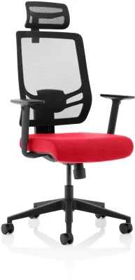 Dynamic Ergo Twist Bespoke Fabric Seat with Mesh Back, Arms and Headrest