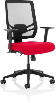 Dynamic Ergo Twist Bespoke Fabric Seat with Arms and Mesh Back