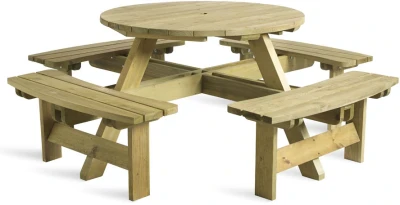 Zap King Round Picnic Table