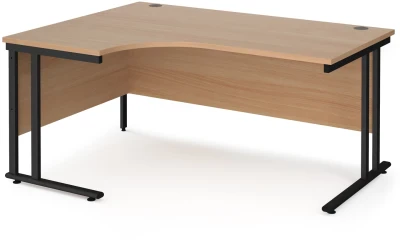 Dams Maestro 25 Corner Desk with Twin Cantilever Legs - 1600 x 1200mm