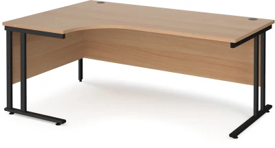 Dams Maestro 25 Corner Desk with Twin Cantilever Legs - 1800 x 1200mm