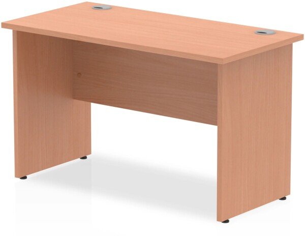 Dynamic Impulse Rectangular Desk with Panel End Legs - 1200mm x 600mm - Beech