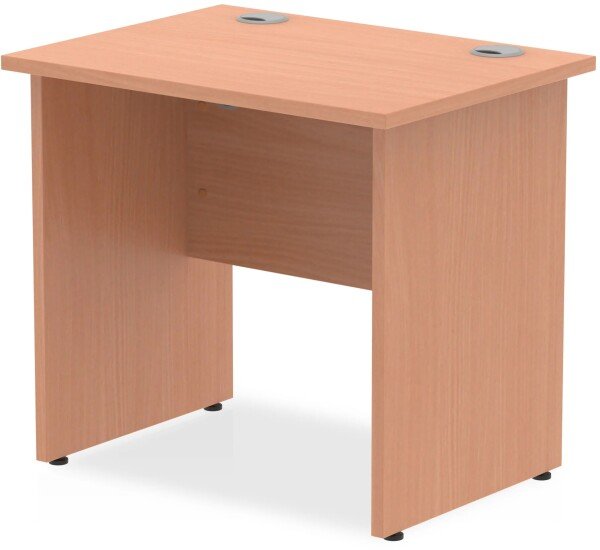 Dynamic Impulse Rectangular Desk with Panel End Legs - 800mm x 600mm - Beech