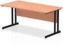 Dynamic Impulse Rectangular Desk with Twin Cantilever Legs - 1600mm x 800mm