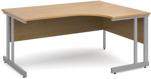 Dams Momento Corner Desk with Twin Cantilever Legs - (w) 1600mm x (d) 1200mm