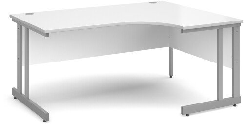 Dams Momento Corner Desk with Twin Cantilever Legs - (w) 1600mm x (d) 1200mm