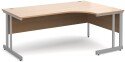 Dams Momento Corner Desk with Twin Cantilever Legs - 1800 x 1200mm