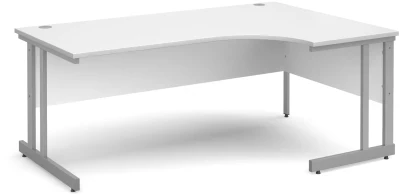 Dams Momento Corner Desk with Twin Cantilever Legs - 1800 x 1200mm