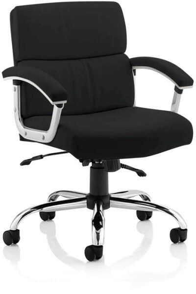 Dynamic Desire Medium Back Bonded Leather Executive Chair - Black