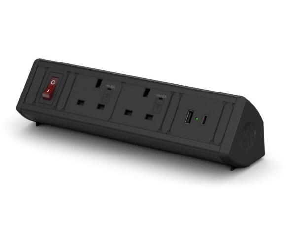 Metalicon Boost Power Module - 2 Mains Power Sockets, 1 USB-A, 1 USB-C ...