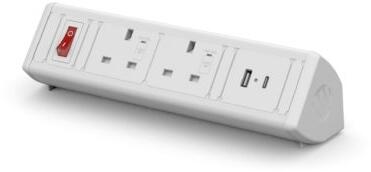 Metalicon Boost Power Module - 2 Mains Power Sockets, 1 USB-A, 1 USB-C ...