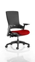 Dynamic Molet Black Fabric Back Bespoke Fabric Seat Executive Chair