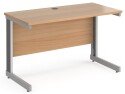 Gentoo Straight Desk with Cable Managed Leg (w) 1200mm x (d) 600mm