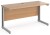 Gentoo Rectangular Desk with Cable Managed Legs - 1400mm x 600mm
