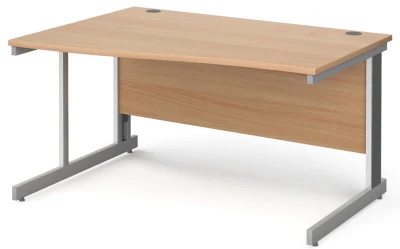 Gentoo Wave Desk with Cable Managed Leg 1400 x 990mm