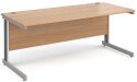 Gentoo Rectangular Desk with Cable Managed Legs - 1800mm x 800mm