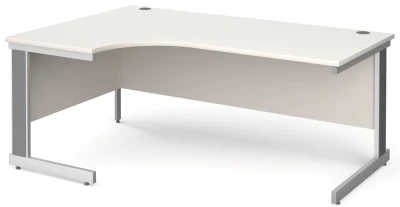 Gentoo Corner Desk with Cable Managed Leg 1800 x 1200mm