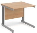 Gentoo Rectangular Desk with Cable Managed Legs - 800mm x 800mm