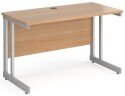 Gentoo Rectangular Desk with Twin Cantilever Legs - 1200mm x 600mm