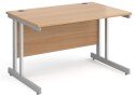 Gentoo Straight Desk with Double Upright Leg (w) 1200mm x (d) 800mm