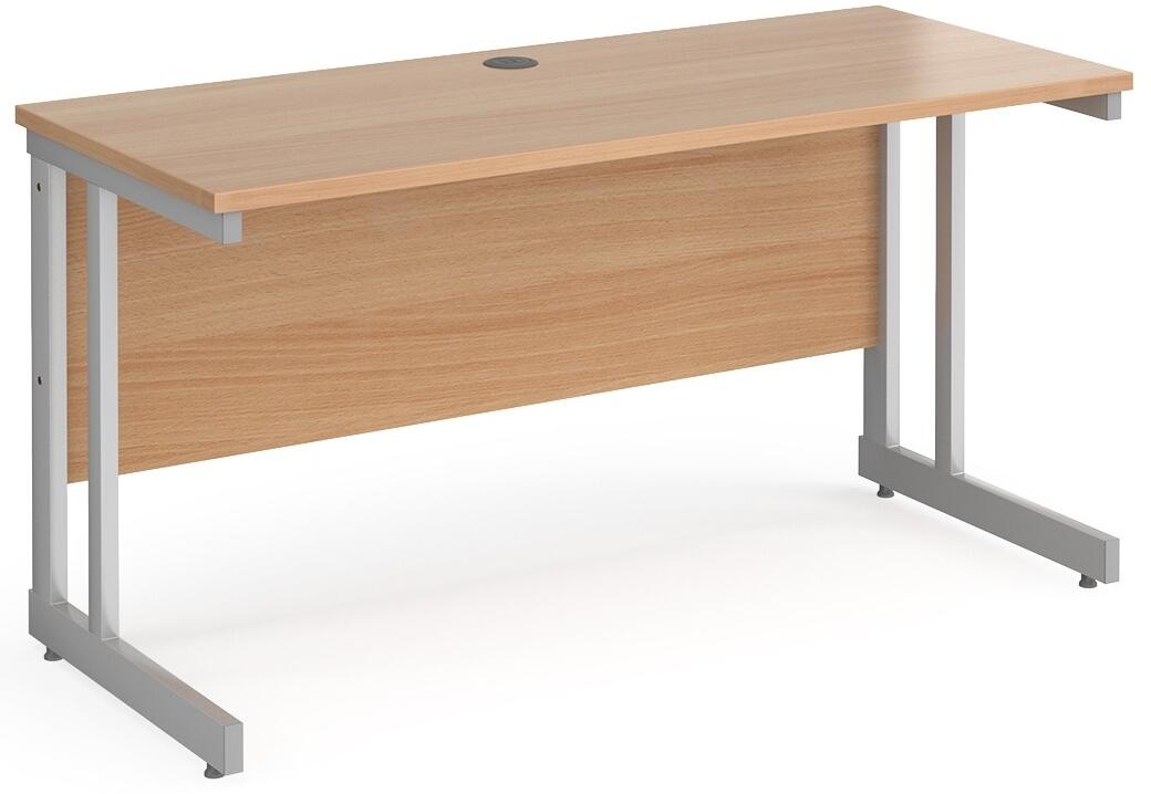 Gentoo Rectangular Desk with Twin Cantilever Legs 1400mm x 600mm